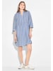 Cecil Kleid in linen chambray blue