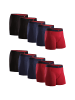 DANISH ENDURANCE Boxershorts Bamboo Trunks in navy_black_red_red