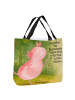 Mr. & Mrs. Panda Shopper Axolotl Tanzen Design mit Spruch in Weiß