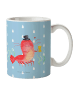 Mr. & Mrs. Panda Kaffeebecher Hummer Weizen ohne Spruch in Blau Pastell