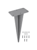 SONGMICS Erdnagel Sheld in Grau - (B)20.2 x (H)46 x (T)10.7 cm