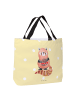 Mr. & Mrs. Panda Shopper Tasche Roter Panda ohne Spruch in Gelb Pastell