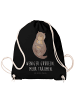 Mr. & Mrs. Panda Rucksack Beutel Otter Muschel mit Spruch in Schwarz