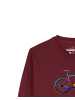 wat? Apparel Sweatshirt Fahrrad by night in Weinrot