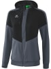 erima Trainingsjacke "Squad Tracktop Jacke Mit Kapuze" in Schwarz