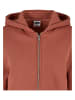 Urban Classics Zip-Kapuzenpullover in terracotta