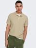 Only&Sons Poloshirt aus Baumwolle Kurzarm Slim Fit in Grau