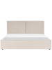 Beliani 2-tlg Doppelbett MOISSAC in Beige/Schwarz