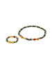 usha FESTIVAL Women Jewelry Set With Bracelet And Ring in Emerald Multicolor