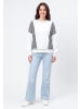 usha BLUE LABEL Women Sweatshirt in White Stripes