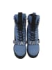 Ital-Design Stiefelette in Blau und Schwarz