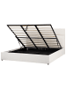 Beliani Doppelbett LAGORD in Weiß/Schwarz - (W) 180 x (H) 84 x (L) 214 cm