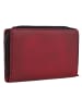 Greenburry Destressed Geldbörse RFID Schutz Leder 13.5 cm in deep red