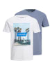 Jack & Jones T-Shirt JJGEM 2er PACK in verschiedene