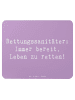 Mr. & Mrs. Panda Mouse Pad Spruch Rettungssanitäter Held mit Spruch in Lavendeltraum