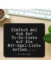 Mr. & Mrs. Panda Mousepad Einfach mal von der... mit Spruch in Schwarz