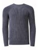 Rusty Neal Verwaschener Strick Pullover im Vintage Look in Anthrazit