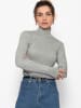 SASSYCLASSY Langarmshirt mit Rollkragen in Grau