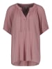 Eight2Nine Leichte Bluse mit V-Ausschnitt und Raffung Detail in Rosa