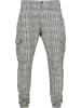 Urban Classics Cargo Trousers in white/black