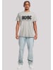 F4NT4STIC T Shirt ACDC Back in Black in grau meliert