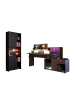 58 aufm Kessel GAMING Schreibtisch Parisot Work 2-tlg. Holznachbildung Grau/Schwarz