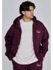 SikSilk Sweatjacke Essentials Full Zip in Burgundy