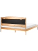 Beliani Doppelbett CLAIRAC in Braun - (W) 187 x (H) 100 x (L) 208 cm