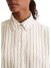 Marc O'Polo Crinkle-Streifenbluse relaxed cropped in Offwhite