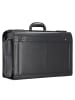 Alassio Pilotenkoffer Leder 49 cm Laptopfach in schwarz