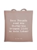 Mr. & Mrs. Panda Uni Tasche Spruch Neue Freunde finden mit Spruch in Braun Pastell