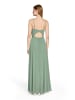 Vera Mont Abendkleid mit Lurexfaden in Grau/Grün