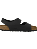 Birkenstock Sandale Milano Birko-Flor normal in schwarz