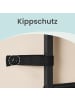 VASAGLE Schuhregal Dacey in Braun-Schwarz - (B)75 x (H)114 x (T)28 cm