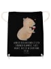 Mr. & Mrs. Panda Jutebeutel Capybara Wein mit Spruch in Schwarz