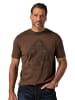 JP1880 Kurzarm T-Shirt in dunkle schokolade