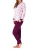 NORMANN r interlock Pyjama lang Bündchen - 69484 in rosa