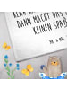 Mr. & Mrs. Panda Gästehandtuch Pinguin Diät mit Spruch in Weiß