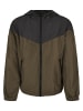 Urban Classics Urban Classics Herren Boys 2-Tone Tech Windrunner in black/darkolive