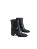 Burberry Schwarz Leder Knöchel Stiefel