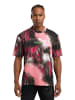 Carlo Colucci T-Shirt D'Inezo in Schwarz / Pink