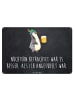 Mr. & Mrs. Panda Retro Blechschild Pinguin Bier mit Spruch in Kreidetafel