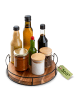 Praknu Lazy Susan Drehteller Holz - Aus nachhaltigem FSC Akazienholz -
