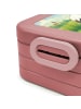 Mr. & Mrs. Panda Bento Box Storch Design ohne Spruch in Rot Pastell