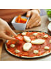 relaxdays 4x Pizzablech in Anthrazit