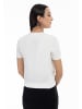 faina Damen Kurzarm-Pullover in Wollweiss
