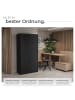 tectake Büroschrank Cosmo mit 2 Schubfächern 40x80x180cm