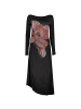 Desigual Schwarz Viskose Damen Kleid