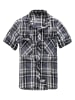 Brandit Short Sleeve Shirt in black/charcoal