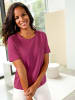WITT WEIDEN Rundhals-Shirt in magenta